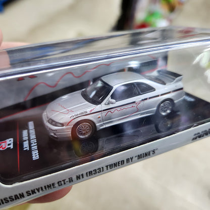 INNO64 - Nissan Skyline GT-R (R33) Tuned 'Mine's' (Silver) - 1:64 Scale