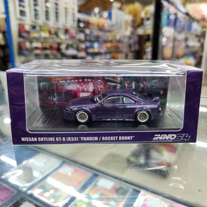 INNO64 - Nissan Skyline GT-R (R33) Pandem 'Rocket Bunny' (Purple) - 1:64 Scale