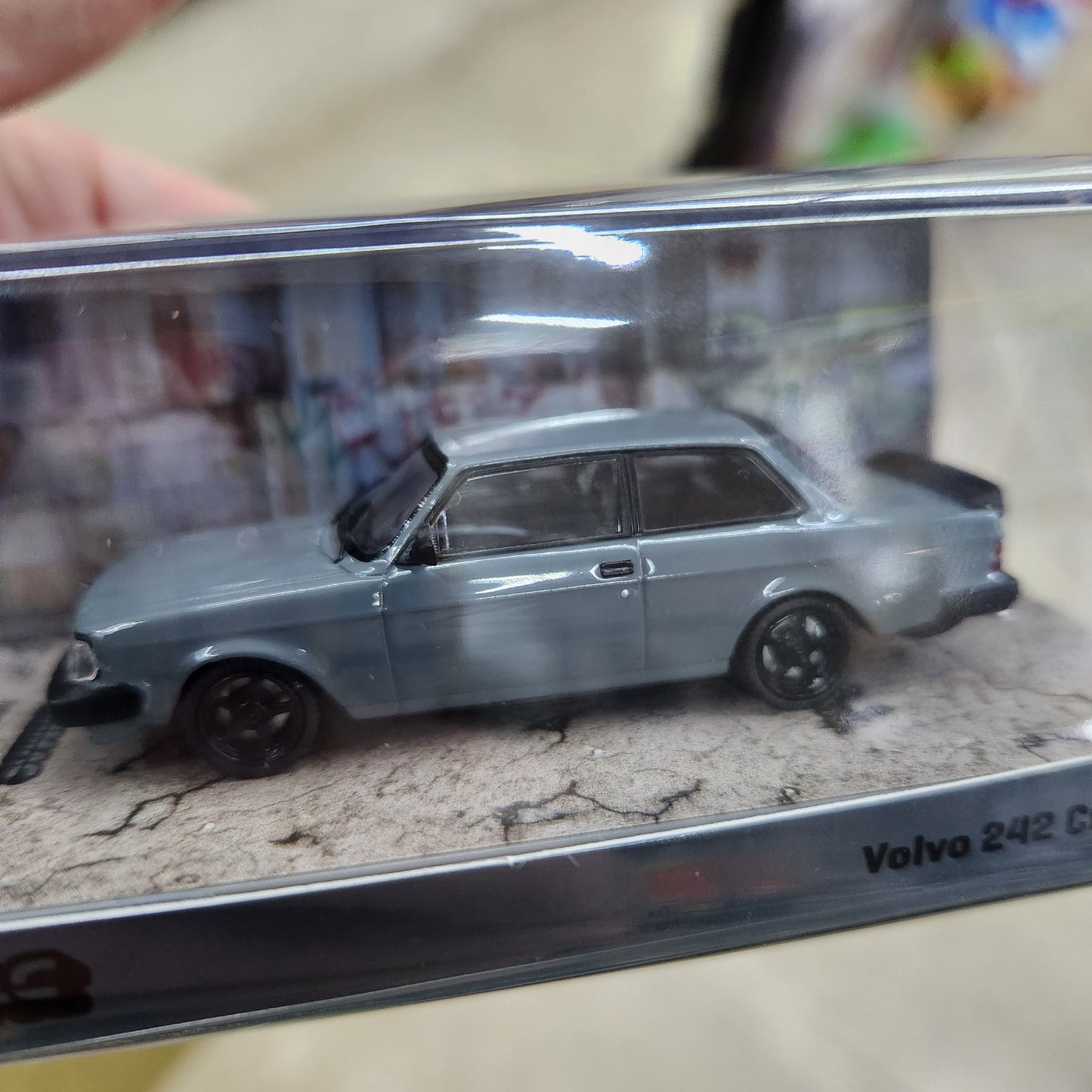 Tarmac Works - Volvo 242 Custom (Grey) - 1:64 Scale