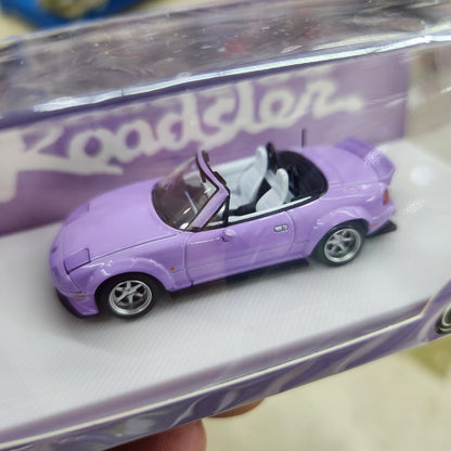 Micro Turbo - Mazda MX5 (Eunos N/A) Roadster 'Rocket Bunny' (Light Purple) - 1:64 Scale