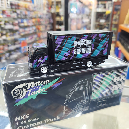 Micro Turbo - Custom Tow Truck (Wing Style) 'HKS Livery' - 1:64 Scale