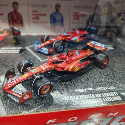 Bburago - 2023/2024 Ferrari F1 #16 Charles Leclerc - 4 Car Gift Set - 1:43 Scale