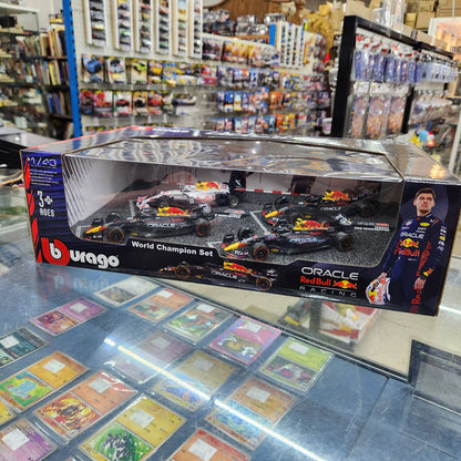 Bburago - Red Bull Racing #1 Max Verstappen / #11 Sergio Perez - 4 Car Gift Set - 1:43 Scale
