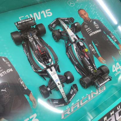 Bburago - 2024 Mercedes-AMG F1 W15 (2 Car Gift Pack) - 1:43 Scale