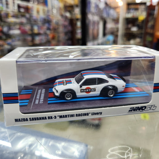 INNO64 - Mazda RX-3 Savanna 'Martini Racing' - 1:64 Scale