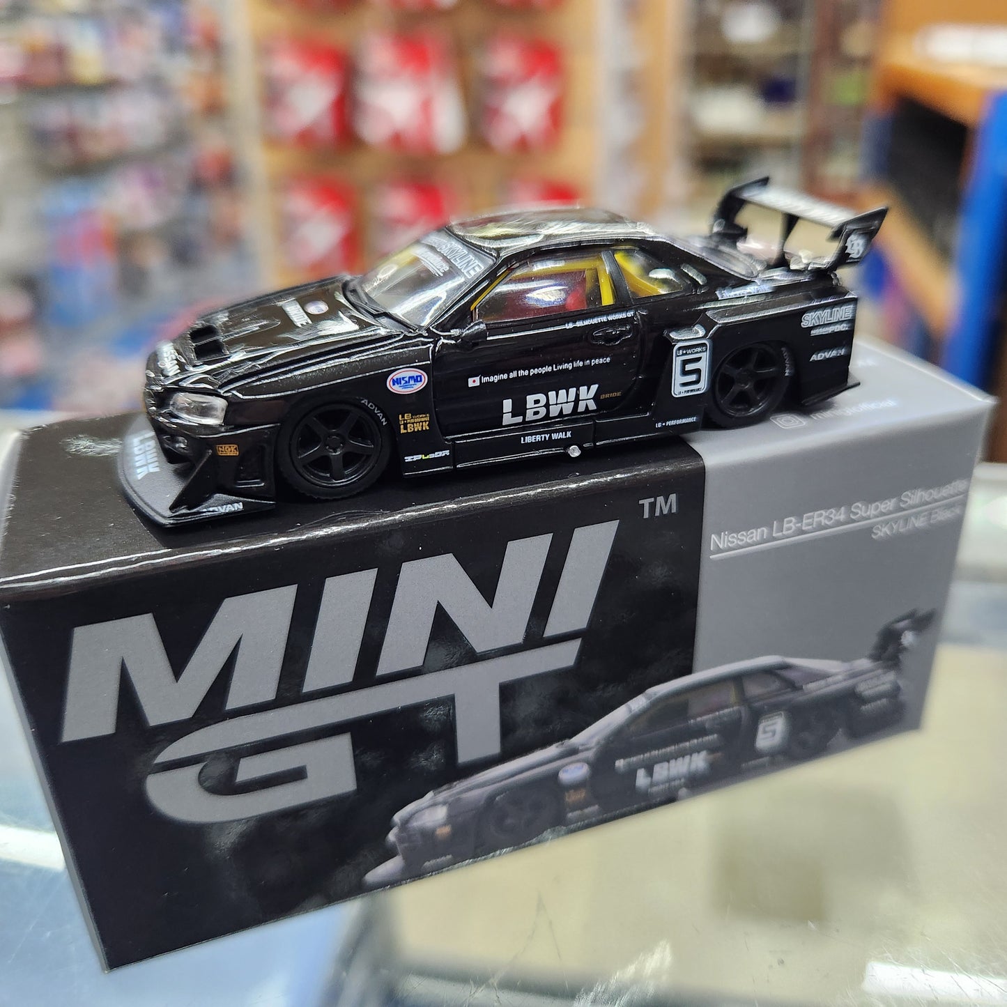 MiniGT - Nissan LB-ER34 LBWK Super Silhouette 'SKYLINE Black'