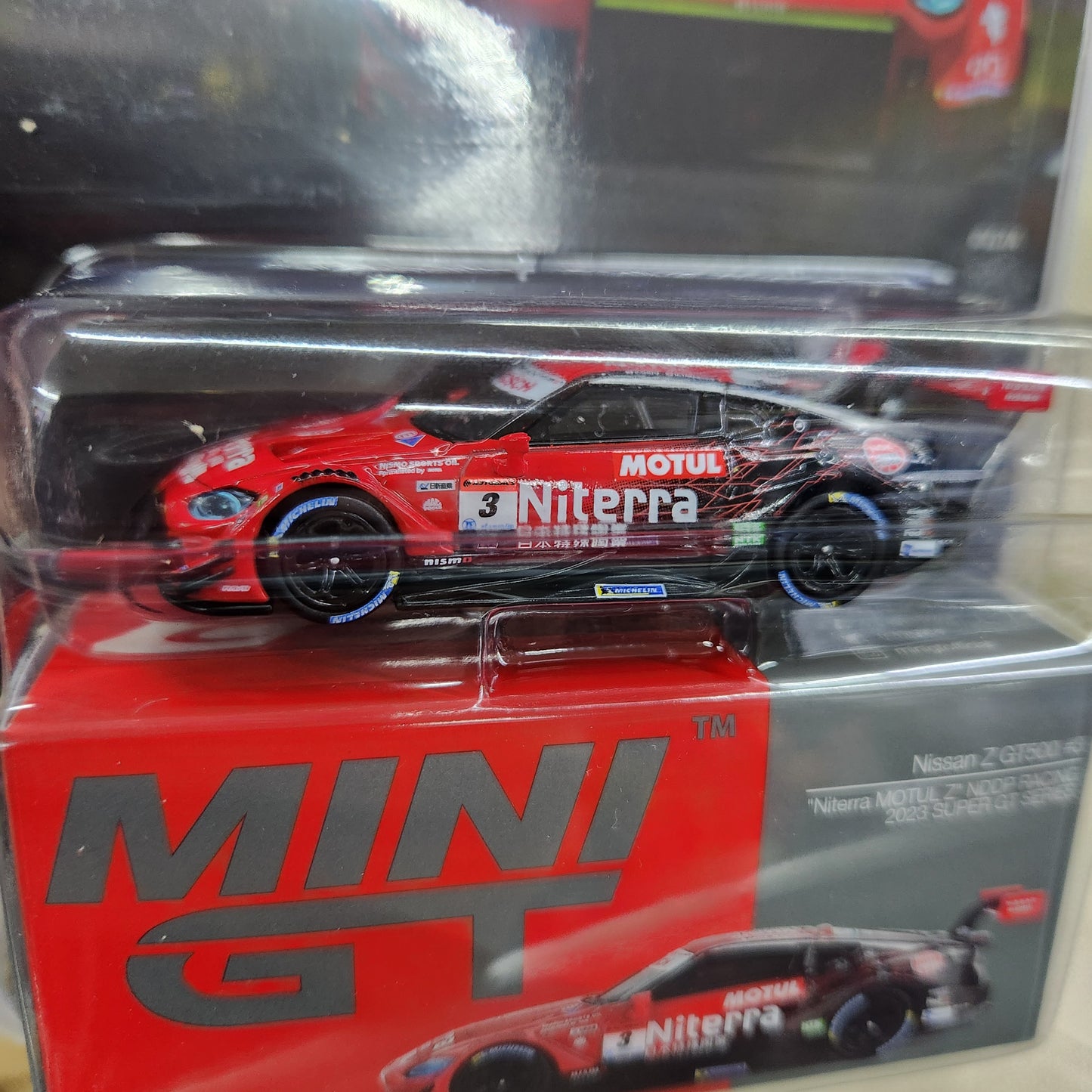 MiniGT - Nissan Z GT500 #3 "Niterra MOTUL Z" NDDP RACING 2023 SUPER GT SERIES