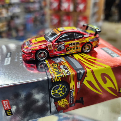 Tarmac Works - Nissan Hiper Silvia (RS-2) 'HKS' - Red Chrome