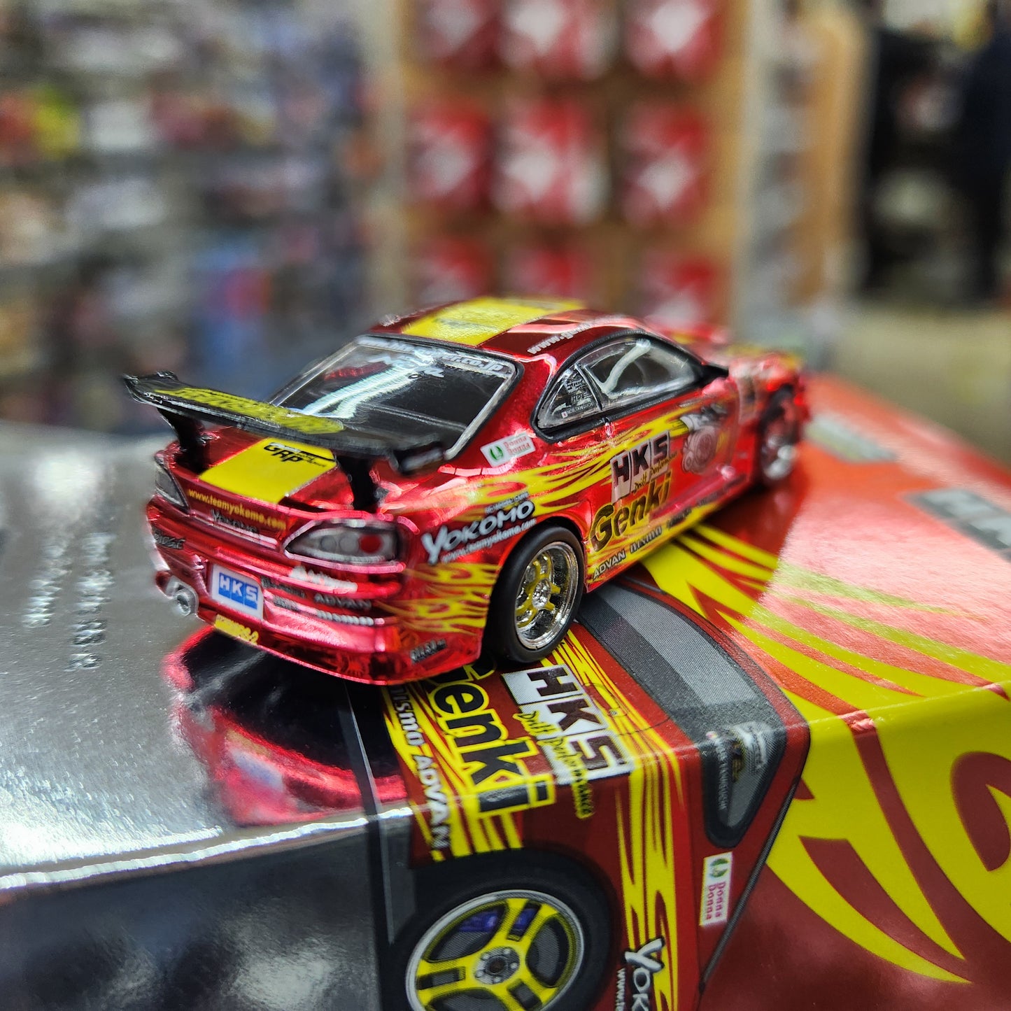 Tarmac Works - Nissan Hiper Silvia (RS-2) 'HKS' - Red Chrome