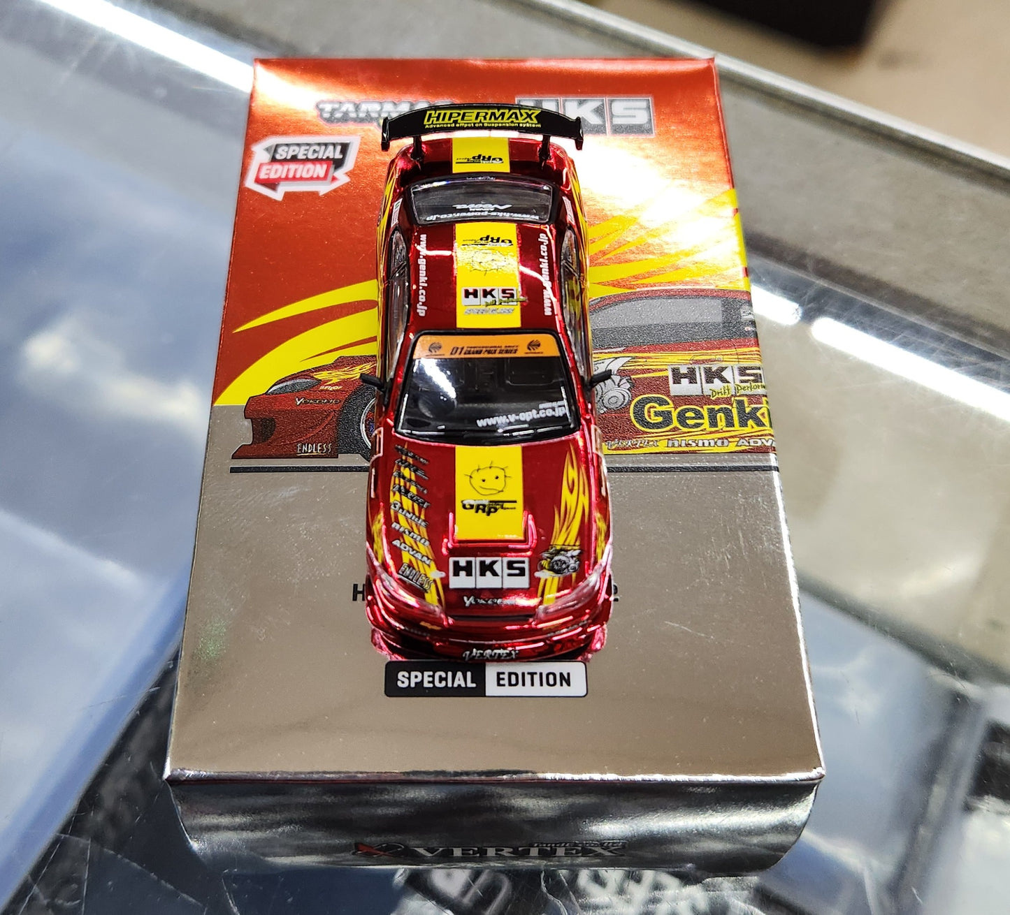 Tarmac Works - Nissan Hiper Silvia (RS-2) 'HKS' - Red Chrome