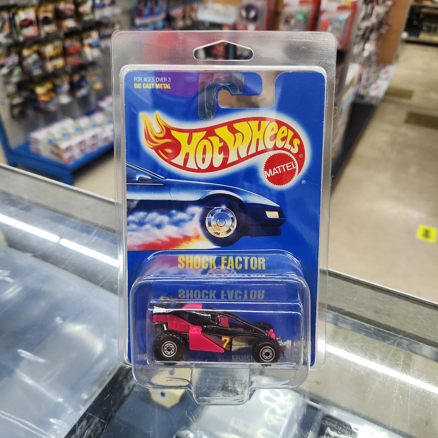 Hot Wheels - 'Shock Factor' (1992) Mainline (Black/Pink)