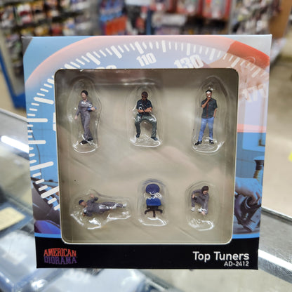 American Diorama - Diecast Figures 'Top Tuners' Set - 1:64 Scale