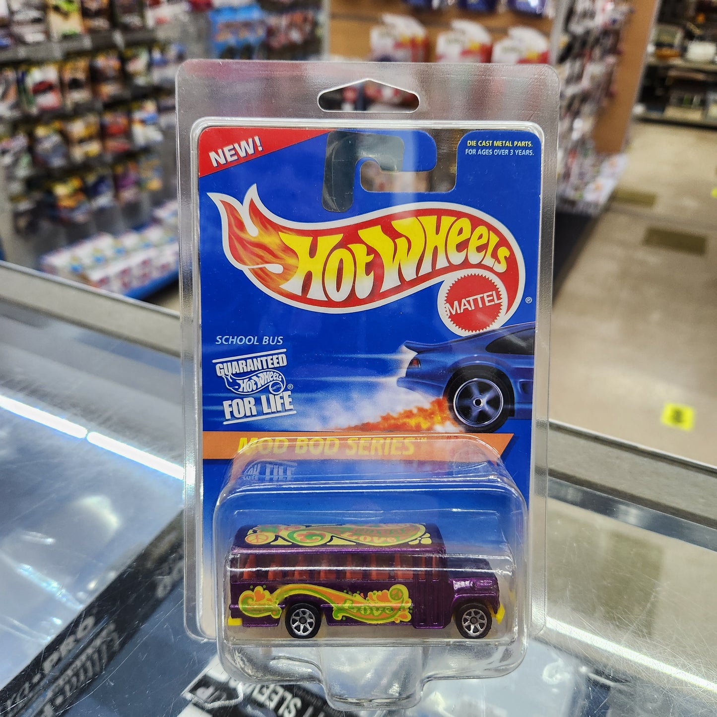 Hot Wheels - 'School Bus' (1996 Mod Bod Series) - Metalflake Purple