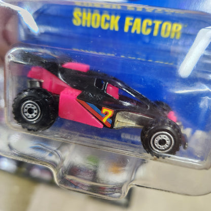 Hot Wheels - 'Shock Factor' (1992) Mainline (Black/Pink)