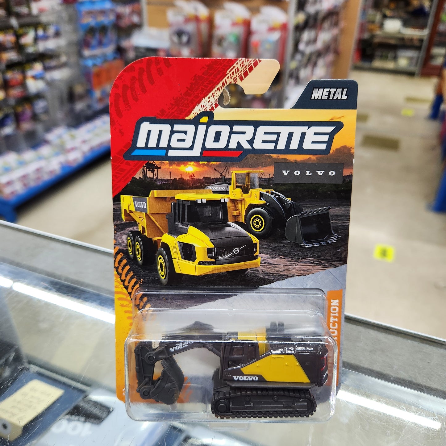 Majorette - Volvo Construction - Volvo Excavator - 1:64 Scale