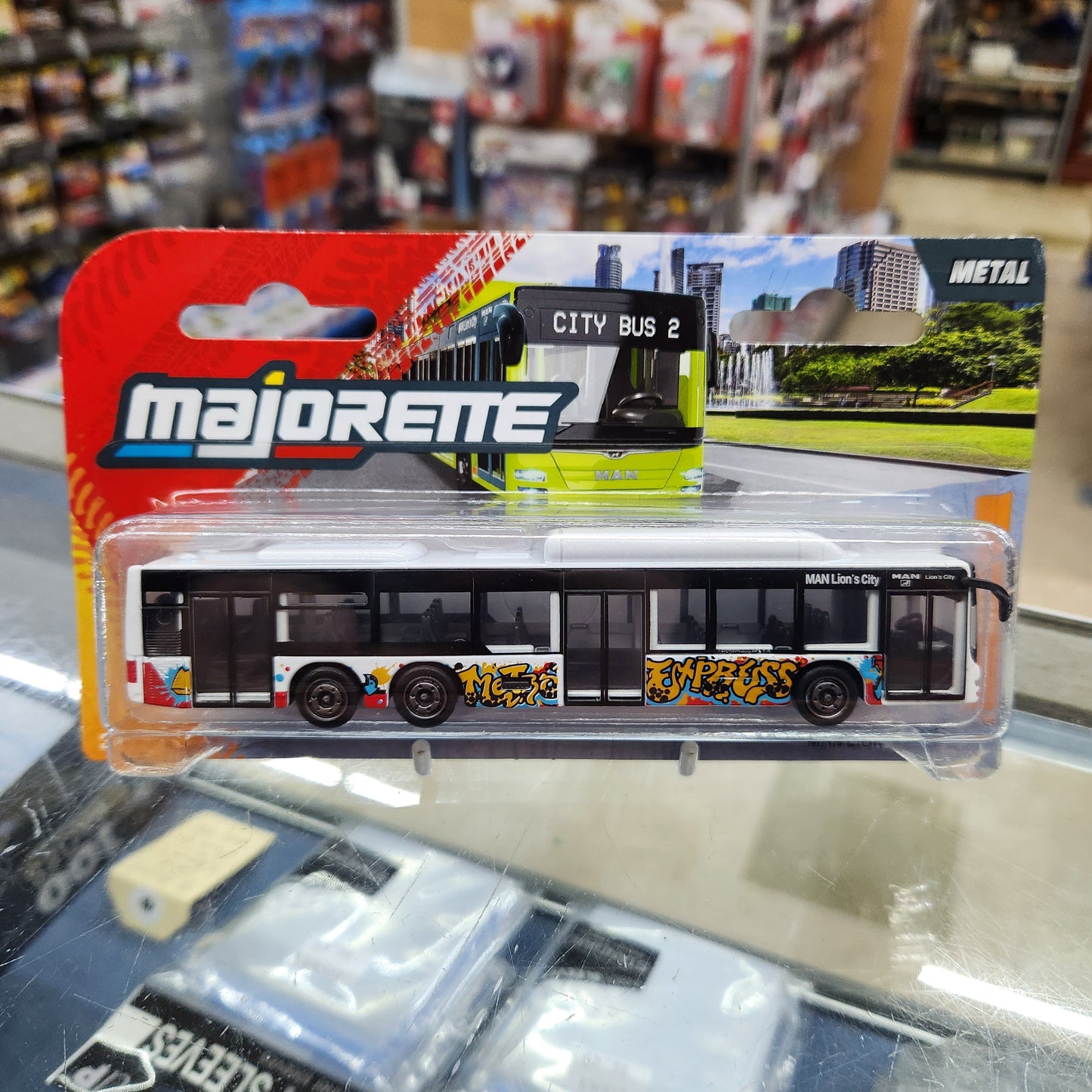 Majorette - City Man Bus 'Metro Express' - 1:64 Scale
