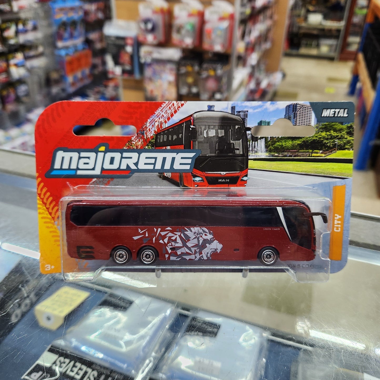 Majorette - City Man Bus 'Lions Coach' - 1:64 Scale