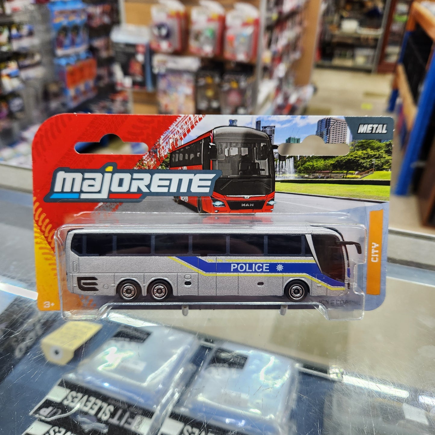 Majorette - City Man Bus 'Police' - 1:64 Scale