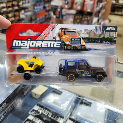 Majorette - City Trailers - Jeep Wrangler + Buggy/Trailer