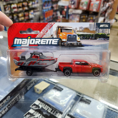 Majorette - City Trailers - Toyota Tacoma TRD Pro + Speedboat