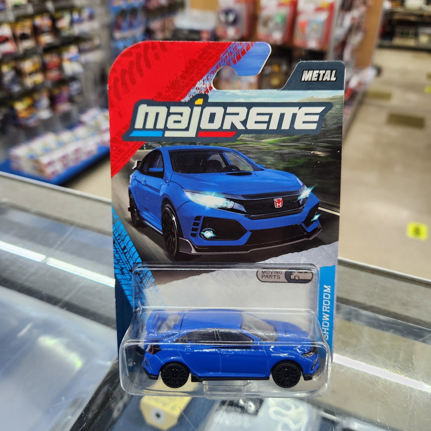 Majorette - Showroom Series Premium Cars - Honda Civic Type R (Royal Blue)