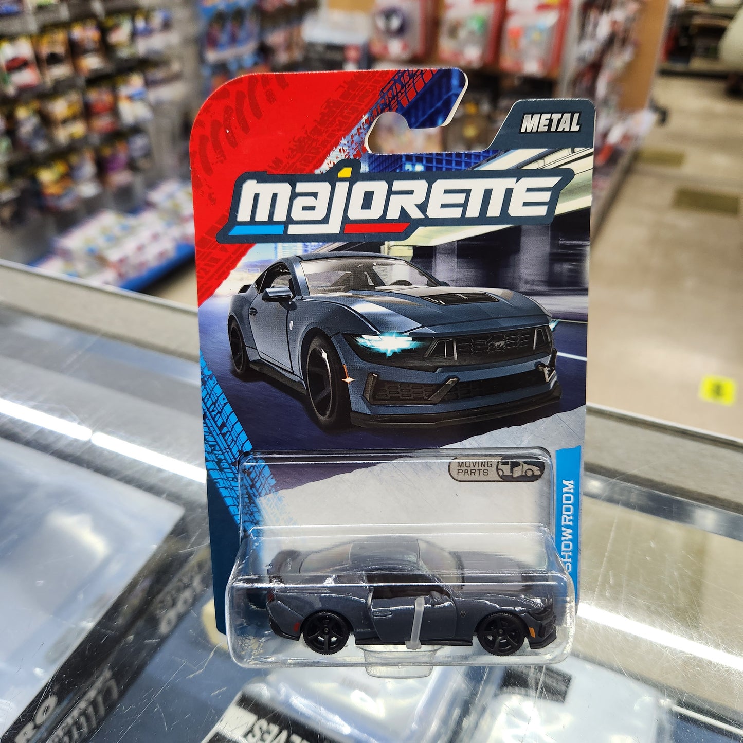 Majorette - Showroom Series Premium Cars - Ford Mustang Dark Horse (Grey)