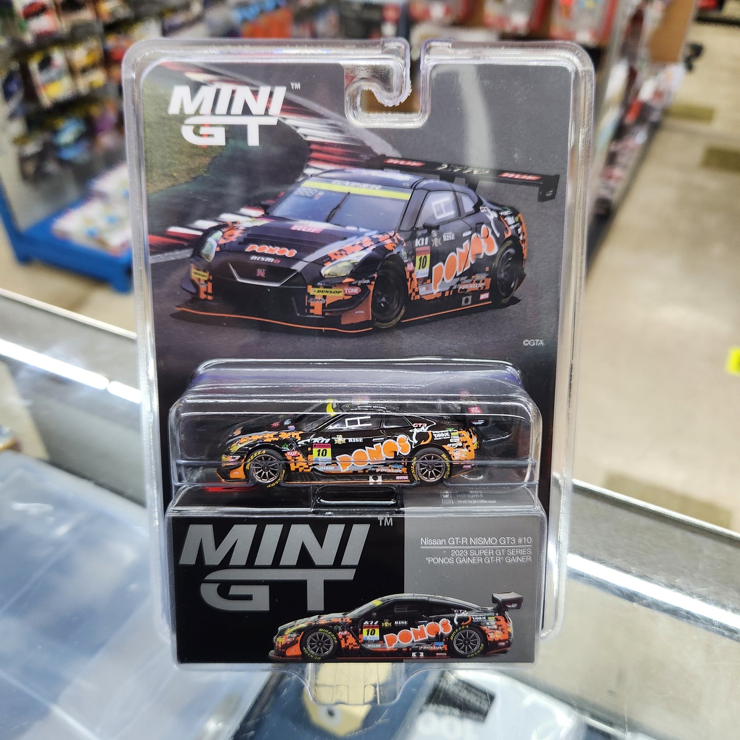 MiniGT - Nissan GT-R NISMO GT3 #10 'Ponos Gainer' GT-R 2023 Super GT Series