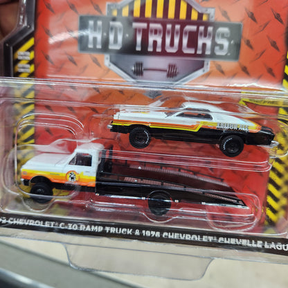 Greenlight - 1972 Chevy C-30 Ramp Truck + 1976 Chevelle Laguna 'Armor All' - 1:64 Scale