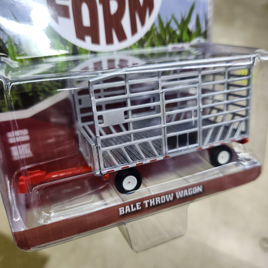 Greenlight - 'Down on the Farm' Series 9 - Bale Throw Wagon - 1:64 Scale