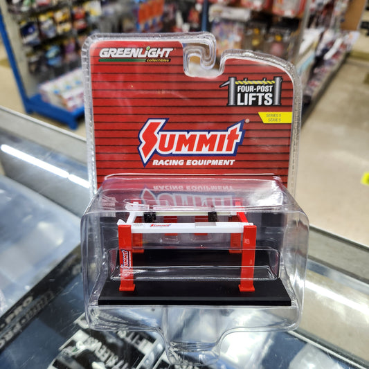 Greenlight - Adjustable Four Post Lift 'Summit Racing' - 1:64 Scale