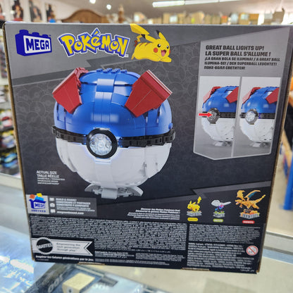 Mega Bloks - Pokemon 'Jumbo Great Ball' with Light - 300 Pieces