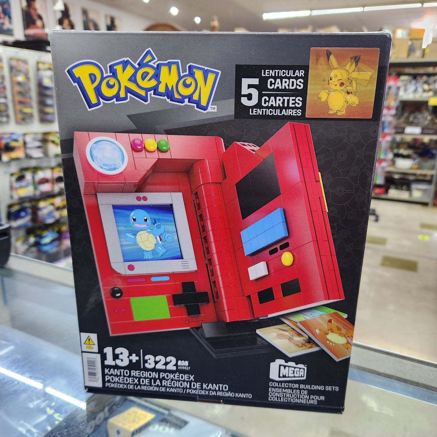Mega Bloks - Pokemon 'Kanto Region Pokedex' with Cards - 322 Pieces