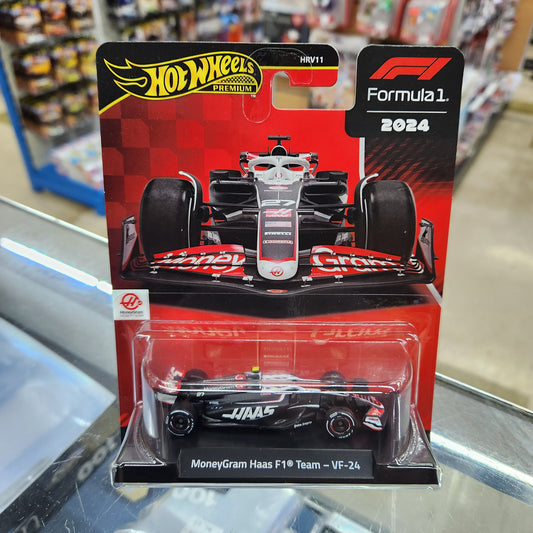 Hot Wheels Premium - 2024 Formula 1 Moneygram Haas F1 Team - VF-24 #27 Nico  Hulkenberg