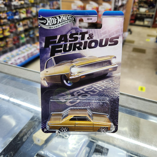 Hot Wheels - Fast & Furious: Racing Course - 1966 Chevy Nova (Gold)