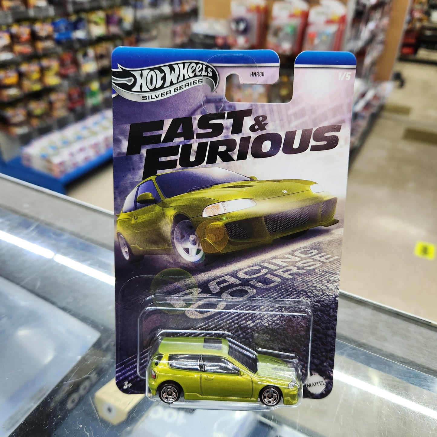 Hot Wheels - Fast & Furious: Racing Course - Honda Civic EG (Lime Green)