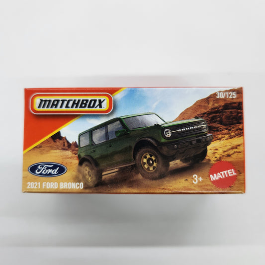 Matchbox - 2025 Power Grabs - 2021 Ford Bronco (Green) - 1:64 Scale