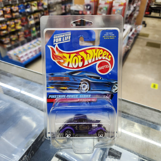 Hot Wheels - 3-Window '34 (Pinstripe Power Series 1999) - 1:64 Scale