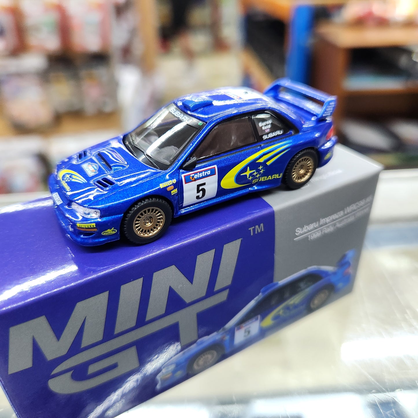 MiniGT - Subaru Impreza WRC99 - #5 Richard Burns / Robert Reid - Winner, 1999 Rally Australia
