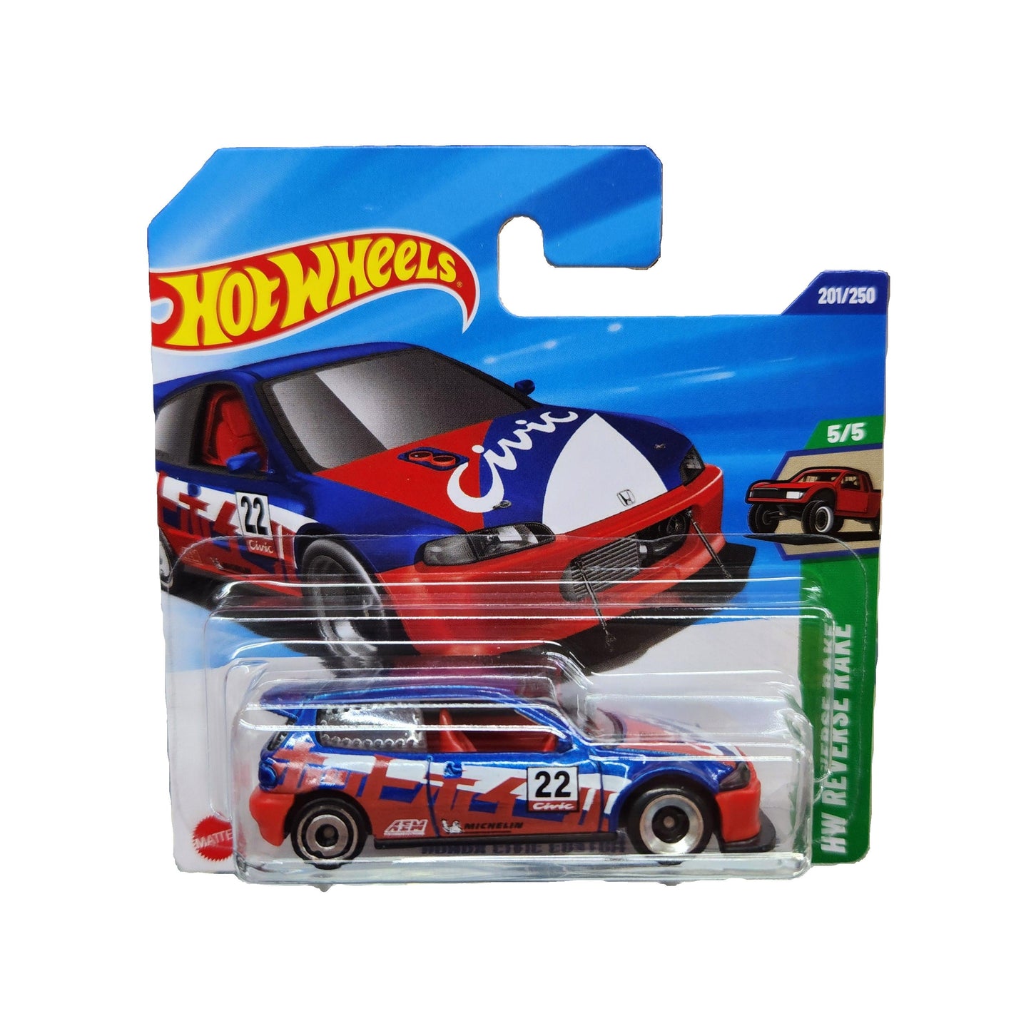 Hot Wheels - Honda Civic Custom #22 - Short Card