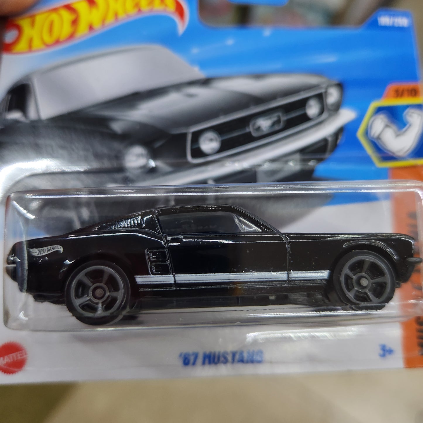 Hot Wheels - '67 Mustang (Black) - Short Card