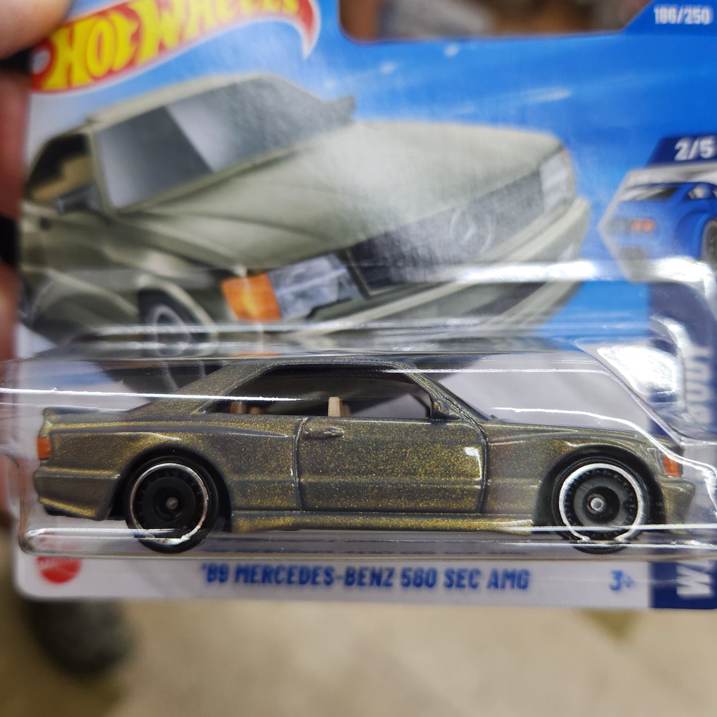 Hot Wheels - 1989 Mercedes-Benz 560 SEC AMG - Short Card