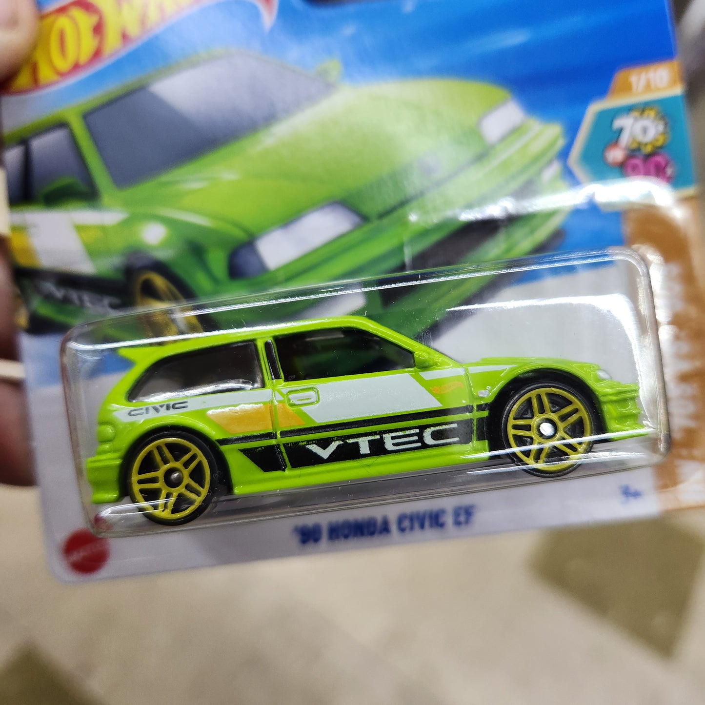 Hot Wheels - 1990 Honda Civic EF 'VTEC' - Short Card