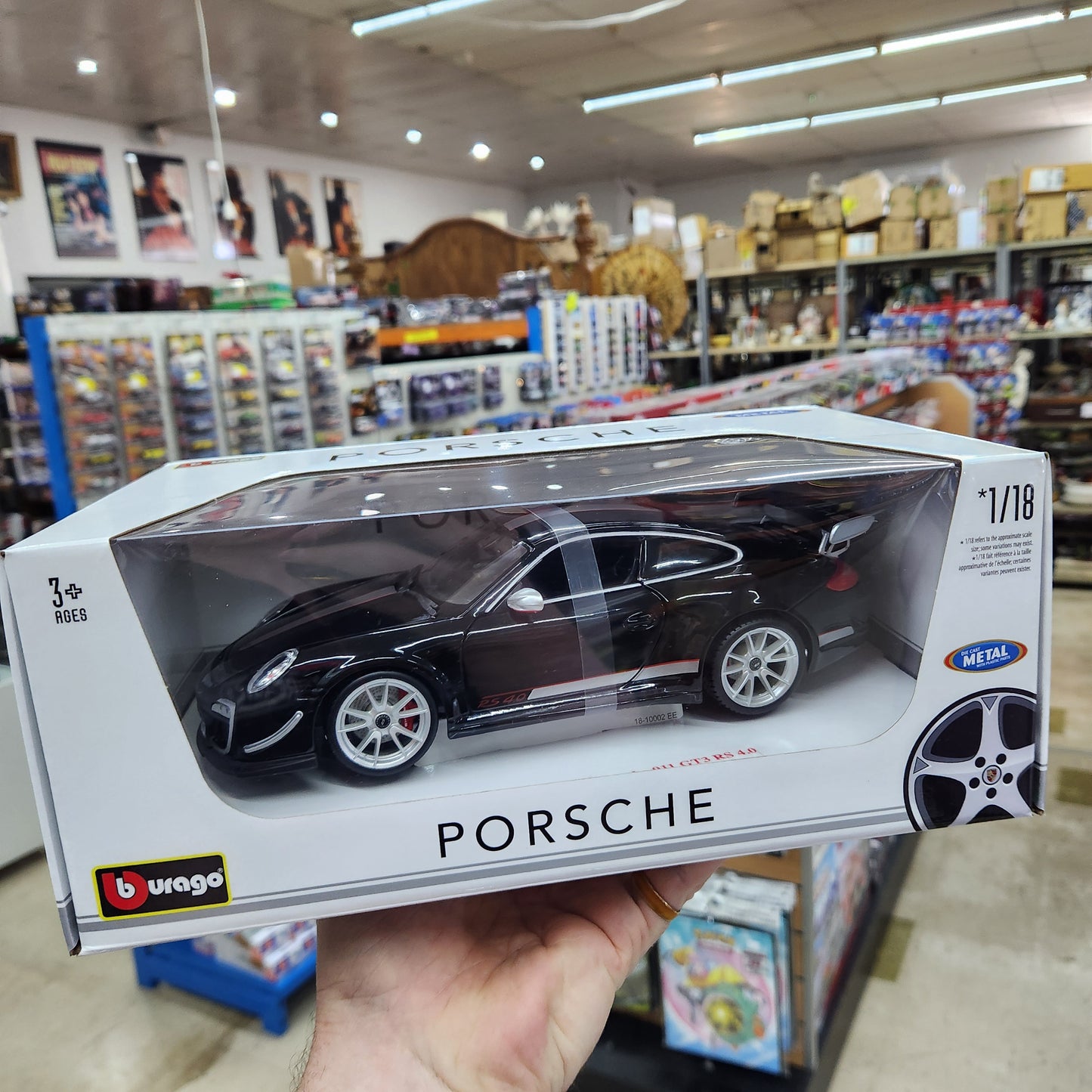 Bburago - 2012 Porsche 911 GT3 RS 4.0 (Black) - 1:18 Scale