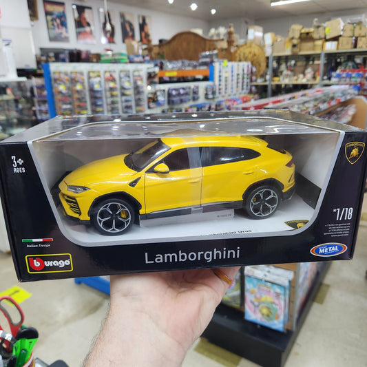 Bburago - 2018 Lamborghini Urus SUV (Metallic Yellow) - 1:18 Scale