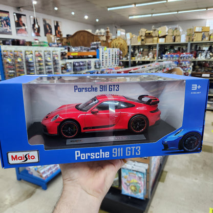 Maisto - Premiere Edition - 2022 Porsche 911 GT3 (Guards Red) - 1:18 Scale