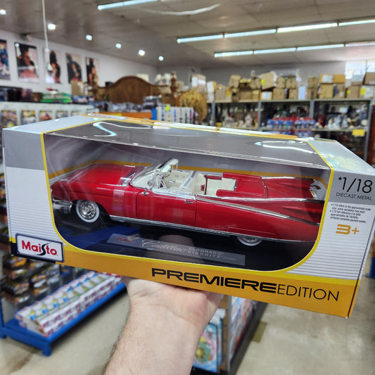 Maisto - Premiere Edition - 1959 Cadillac Eldorado Biarritz (Red) - 1:18 Scale
