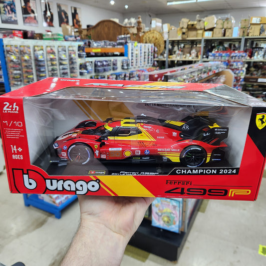 Bburago - Ferrari Racing - 2024 Ferrari 499P Le Mans Hypercar #50 - 1:18 Scale