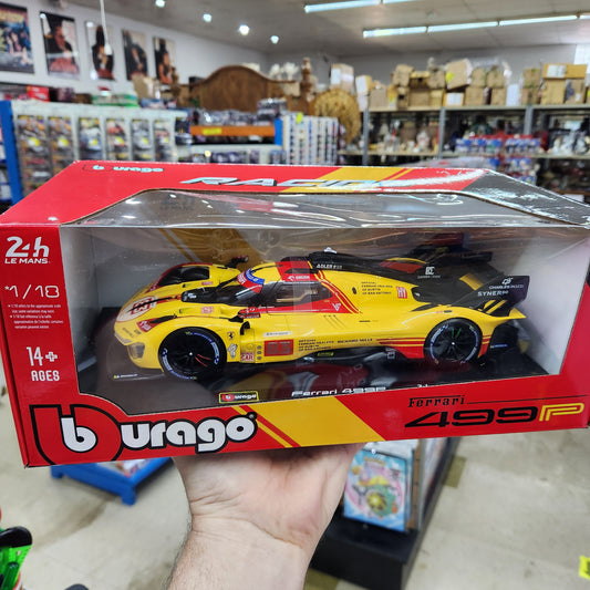 Bburago - Ferrari Racing - 2024 Ferrari 499P Le Mans Hypercar #83 - 1:18 Scale