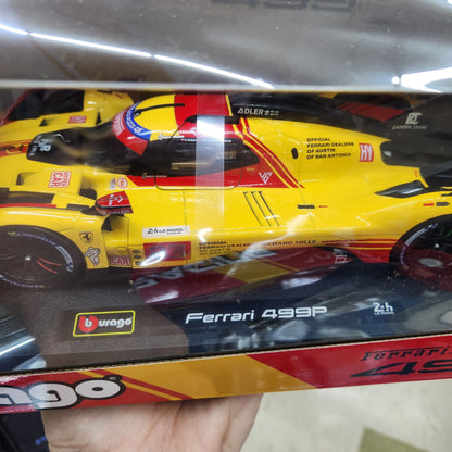 Bburago - Ferrari Racing - 2024 Ferrari 499P Le Mans Hypercar #83 - 1:18 Scale