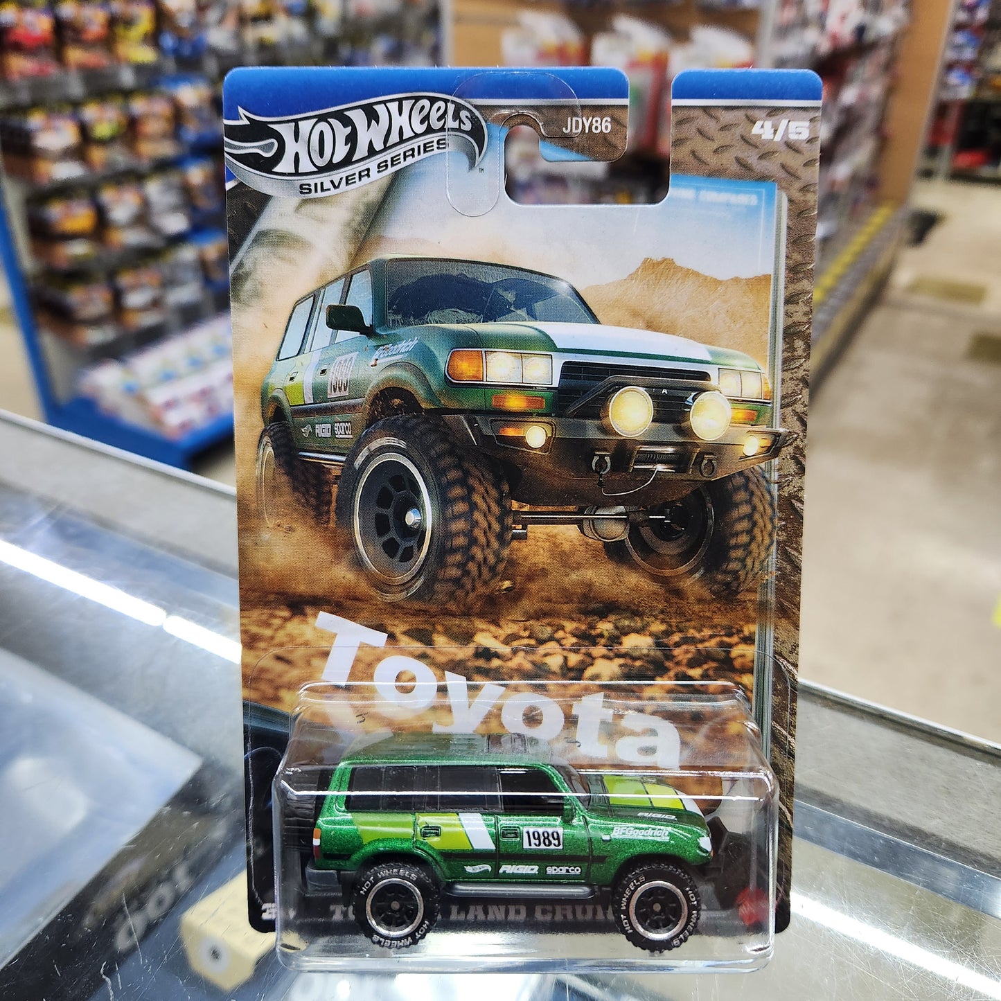 Hot Wheels Silver Series - 'Toyota' - Toyota Land Cruiser 80  #1989 - 1:64 Scale